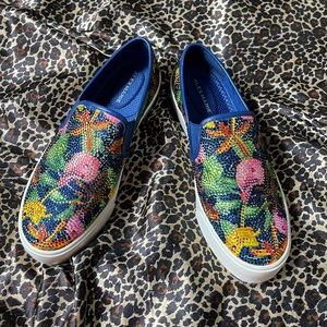 Alex Marie Tropical Rhinestone Shoes